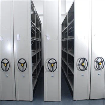 Bank Memfailkan Kabinet Penyimpanan Bergerak Manual Bergerak Rak